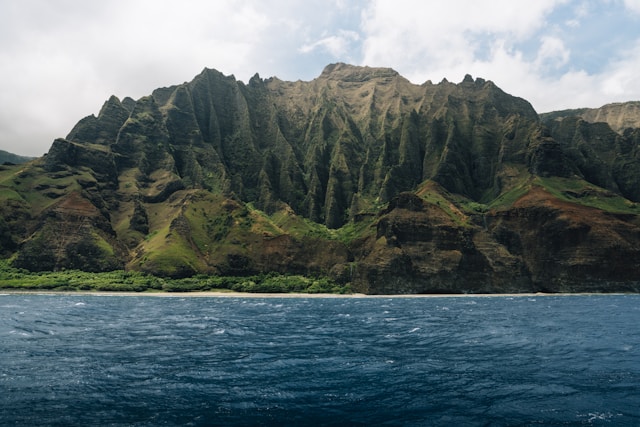 The island from afar.